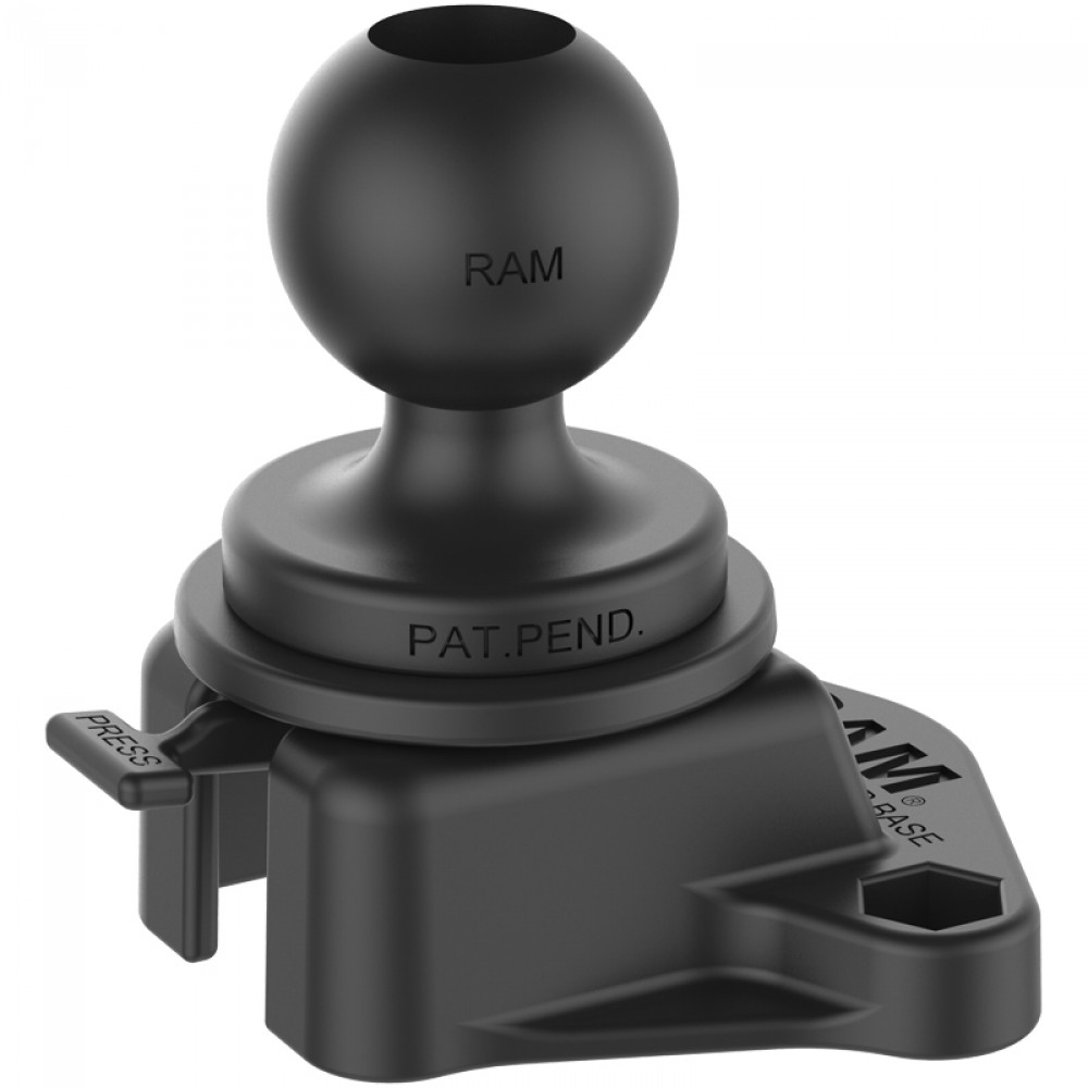 RAM Track Ball основа със сфера и приемник с пробиване, Размер B